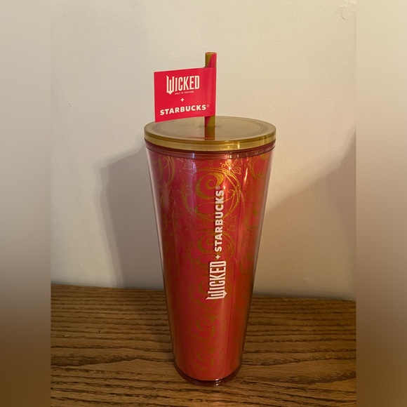 Wicked x Starbucks Pink Glitter Cold Cup 24oz - Picture 2 of 5